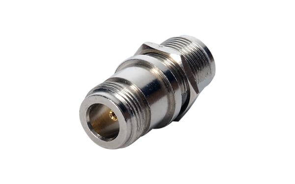 N double female connector with nut, nickel plated HTC:8536.69.40.10 PF AC NCONN006